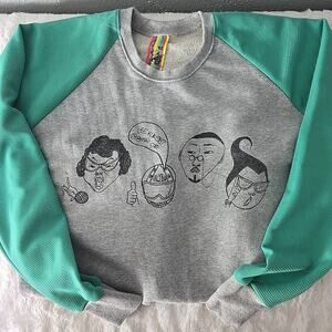 Jin-Ho Men's Korean Neighbors Grey Graphic Crew Sweatshirt Med Streetwear